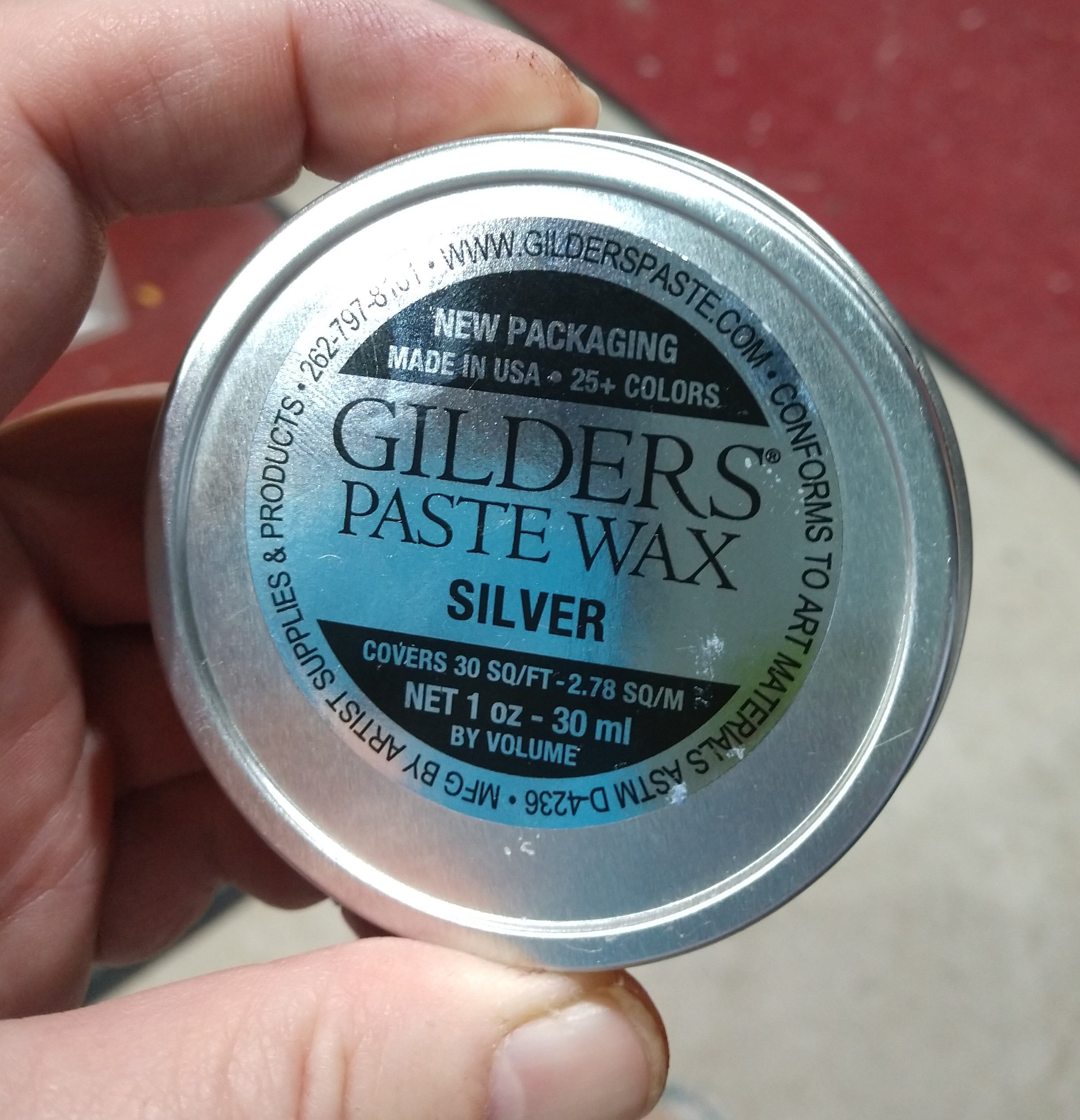 Gilders Paste Wax Damson deep Purple 1 Oz. 30 Ml Coloring Paste Wax for Wood,  Polymer Clay, Metal, and More 
