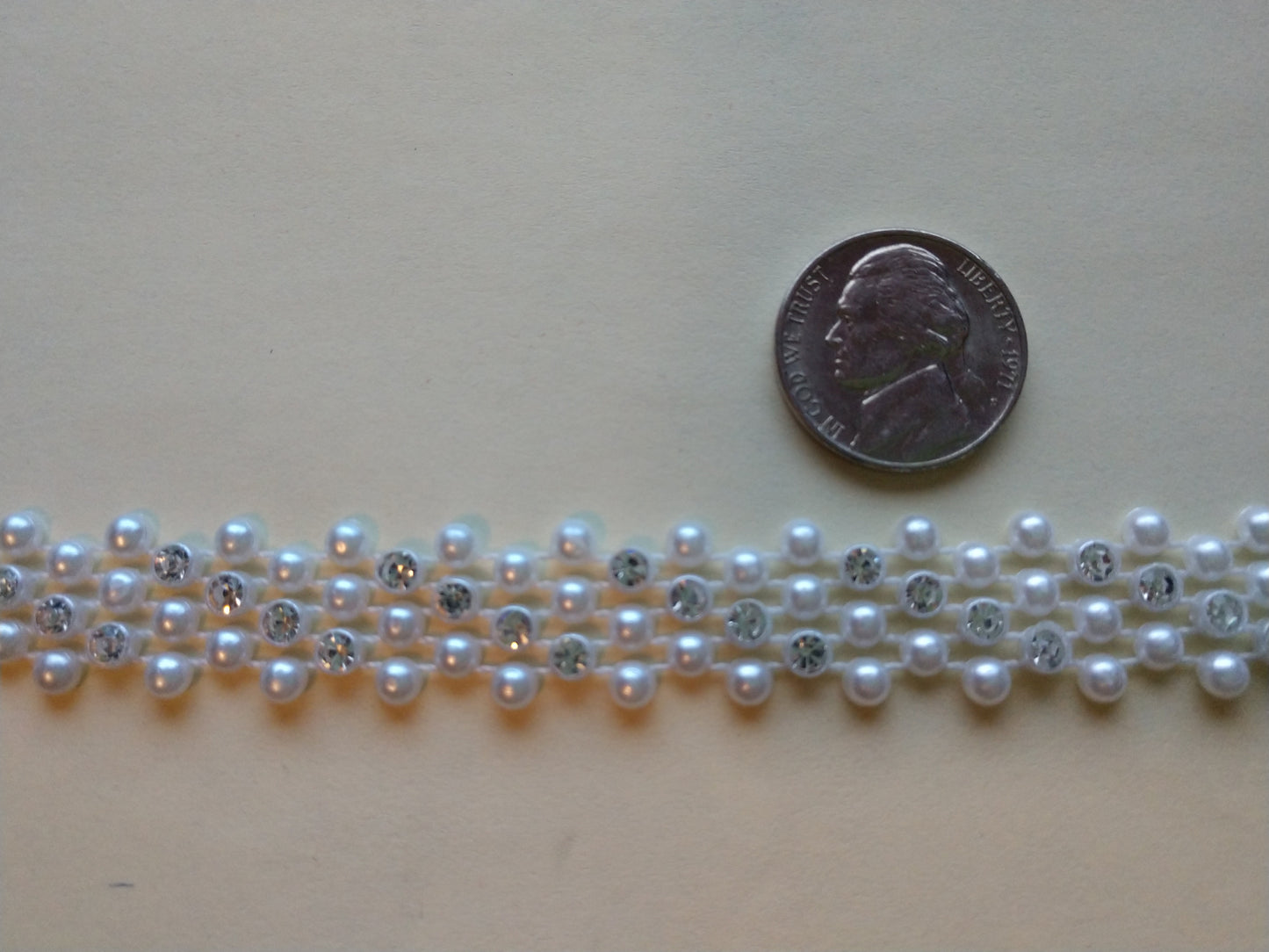 5/8" Multi Row Pearl Trim