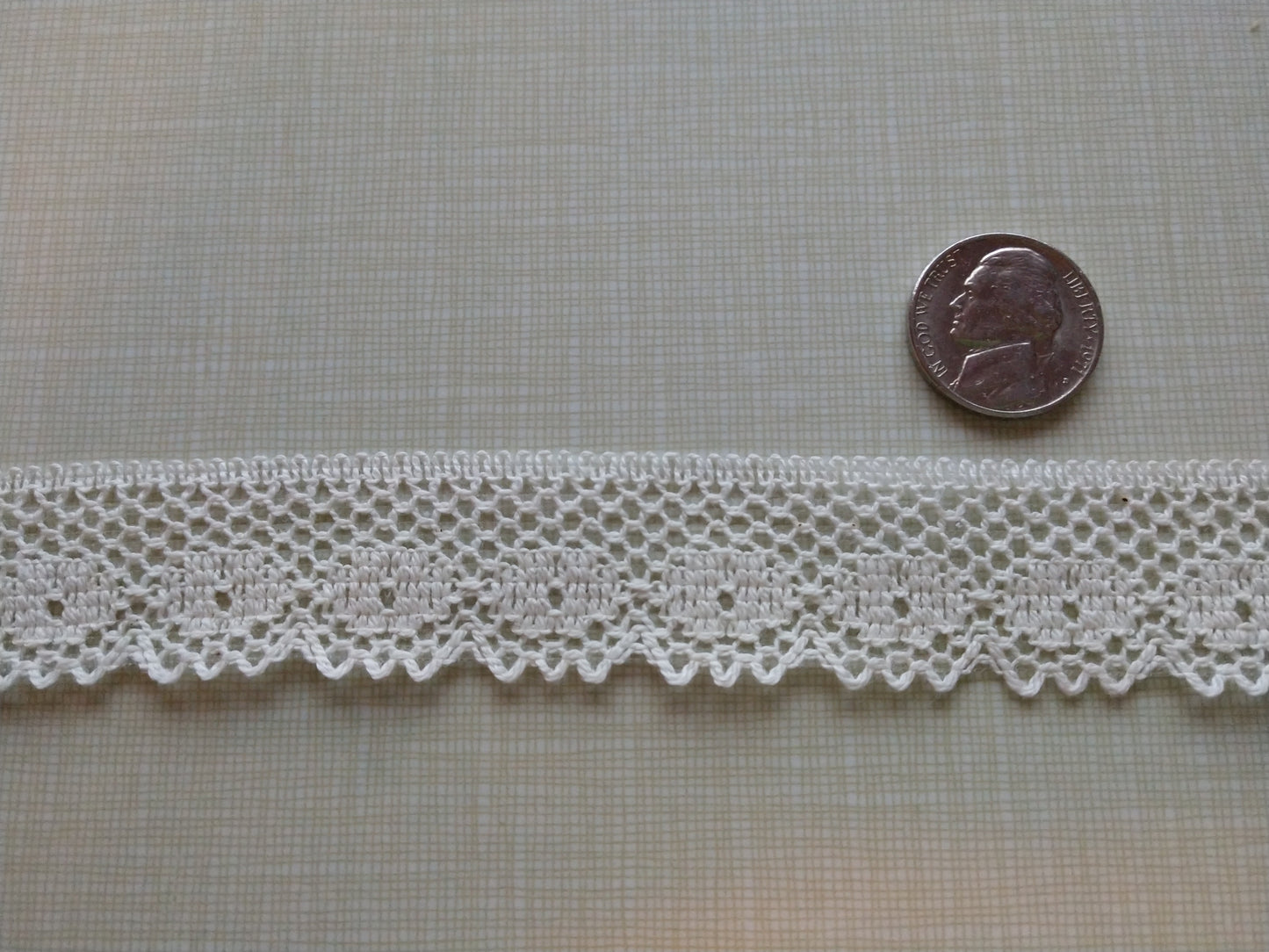 1" Cotton Lace-Natural