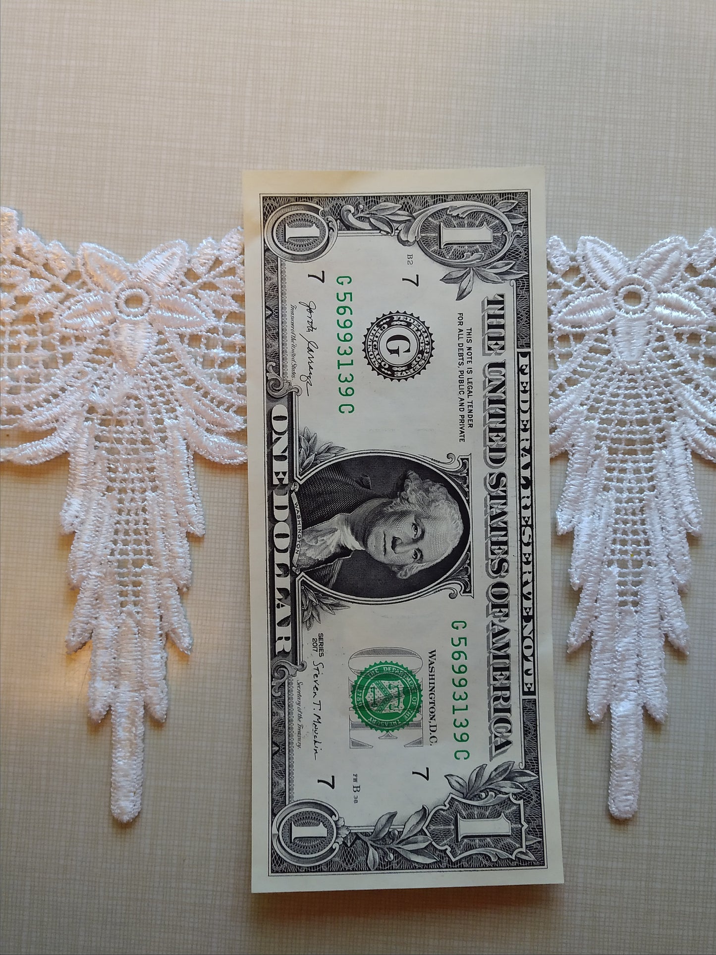 5 3/8" Venise Lace-White