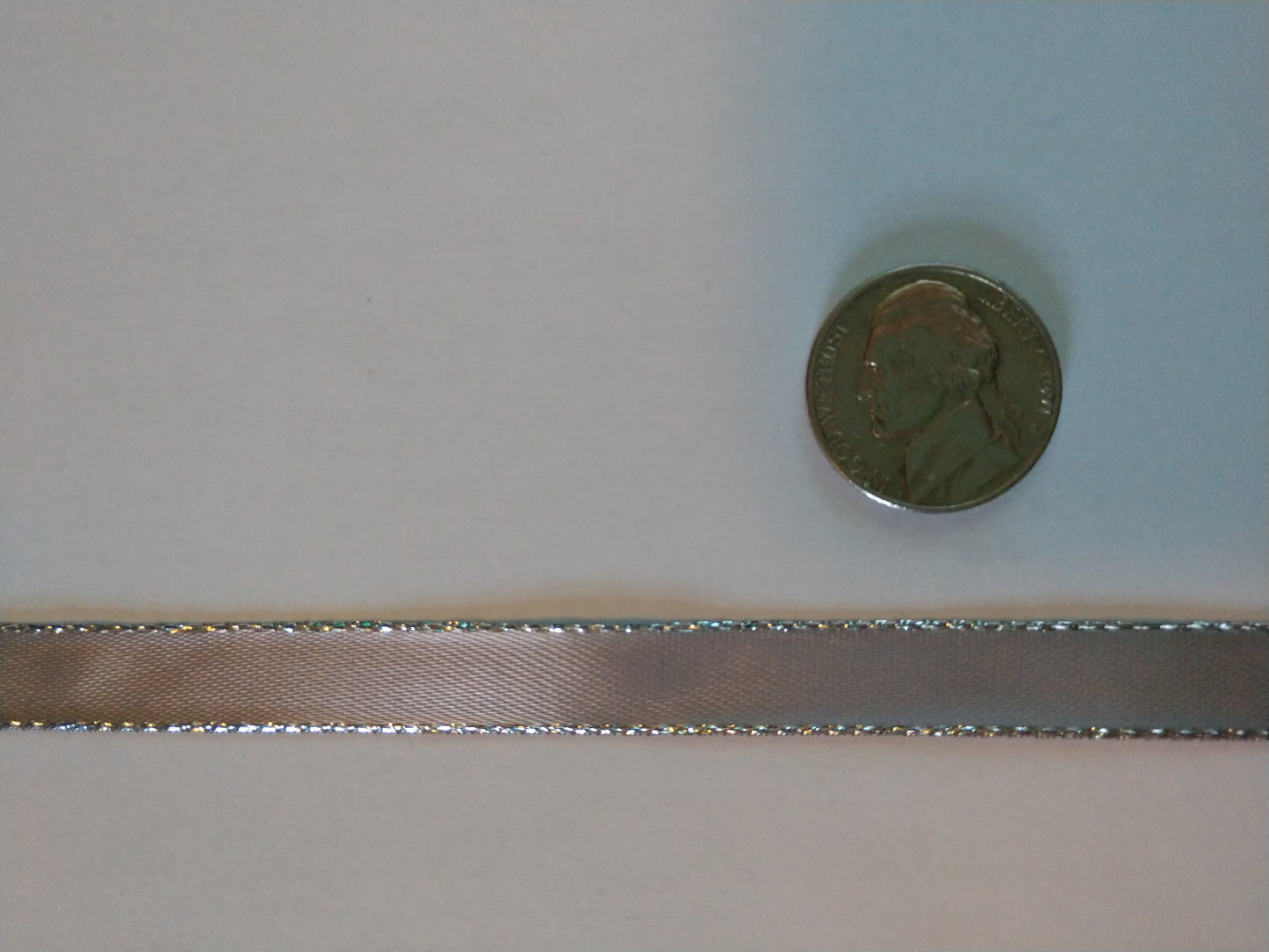 3/8"Metallic Edge Ribbon