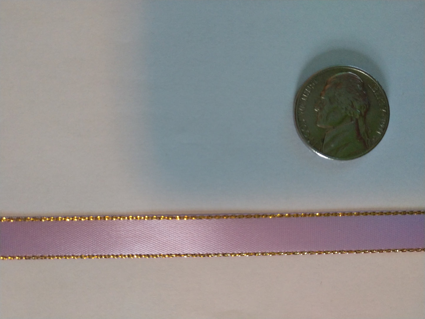 3/8"Metallic Edge Ribbon