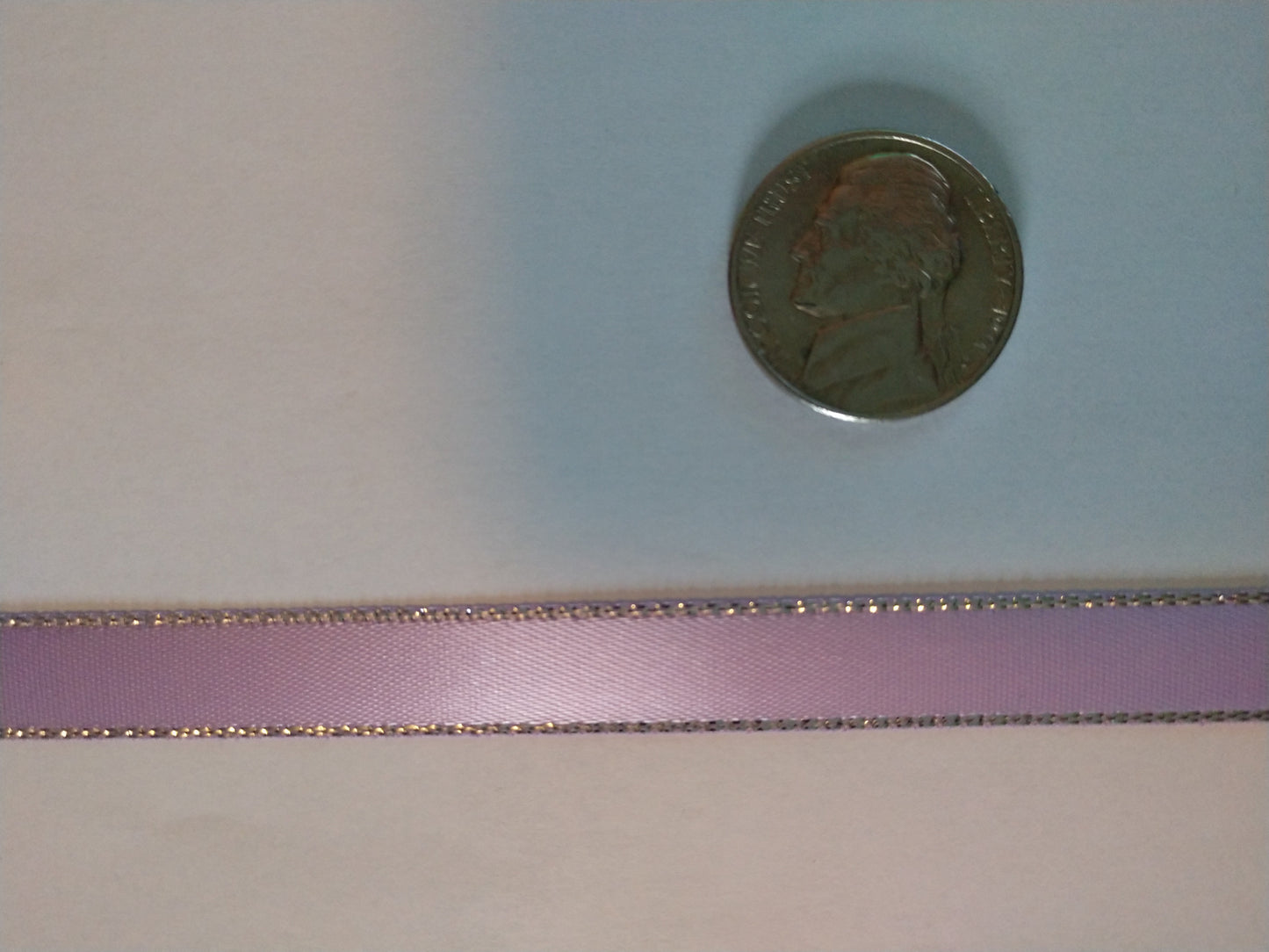 3/8"Metallic Edge Ribbon