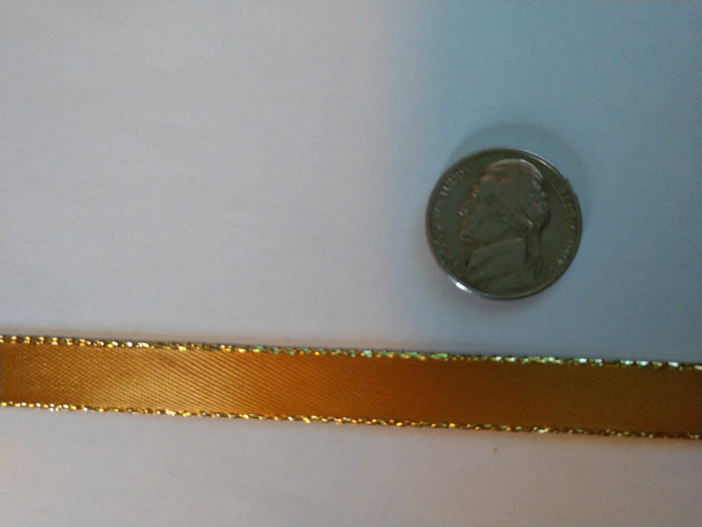 3/8"Metallic Edge Ribbon