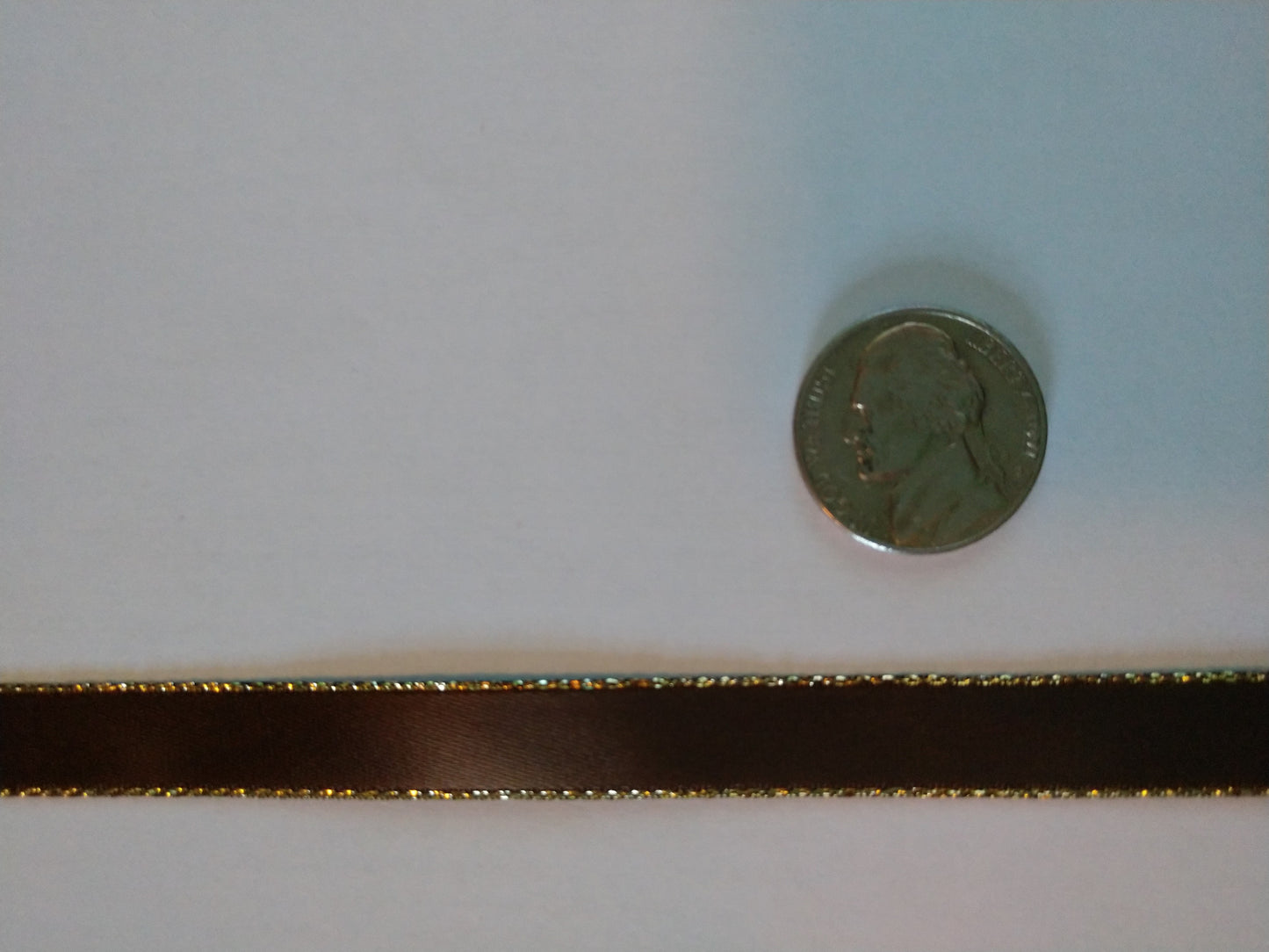 3/8"Metallic Edge Ribbon