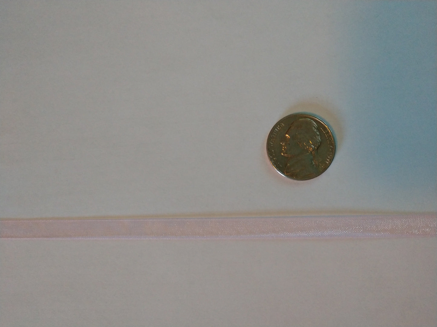 Pink 1/4" Sheer Organza