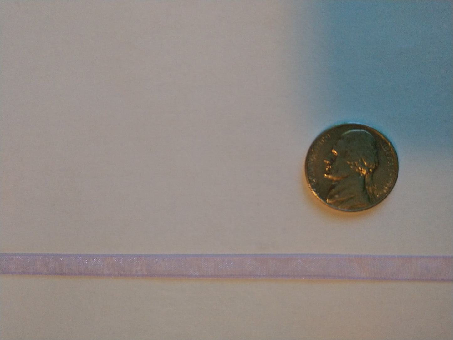 Orchid 1/4" Sheer Organza