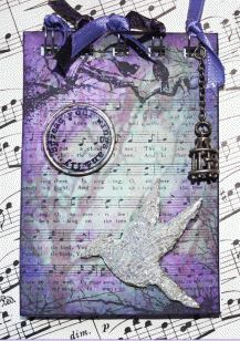 Singing Merrily Rubber Stamp