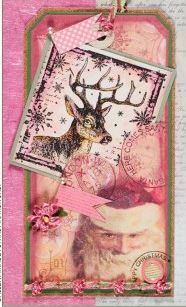 Snowflake Rudolph Rubber Stamp