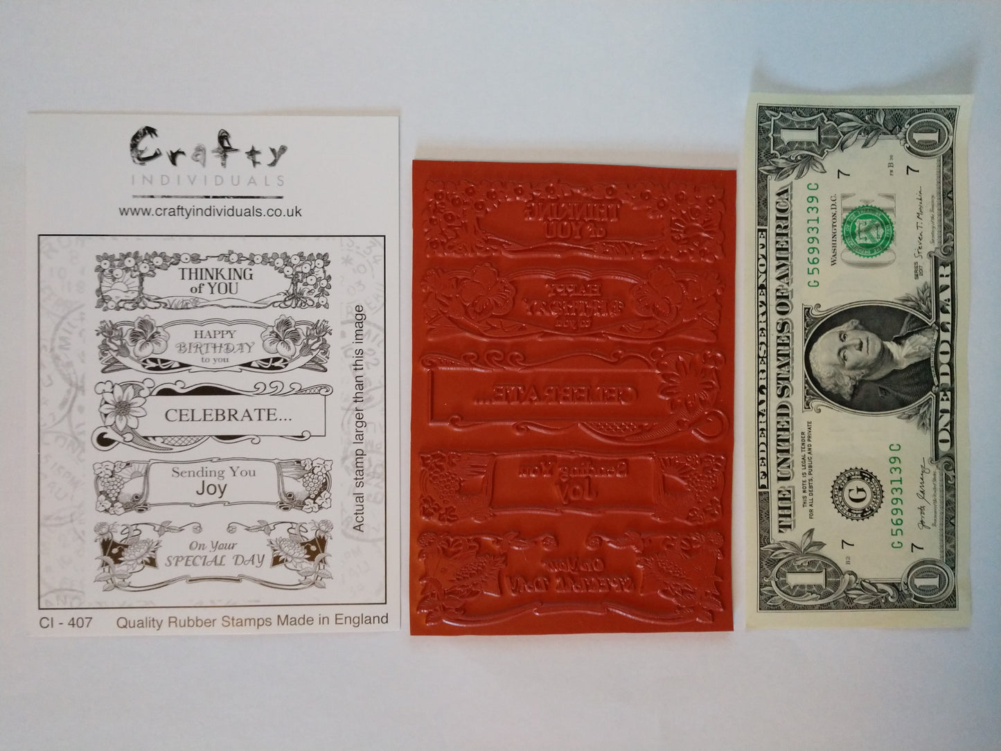 Decorated Sentiments Rubber Stamp