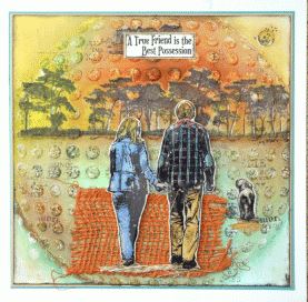A walk in the park Rubber Stamp