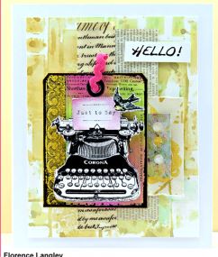 Chunky Vintage Typewriter Rubber Stamp