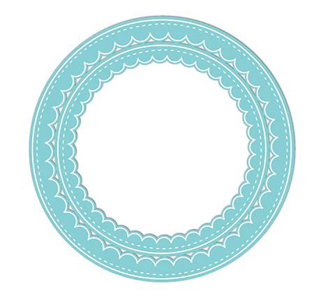 Delicate Stitches Scalloped Circle Dies