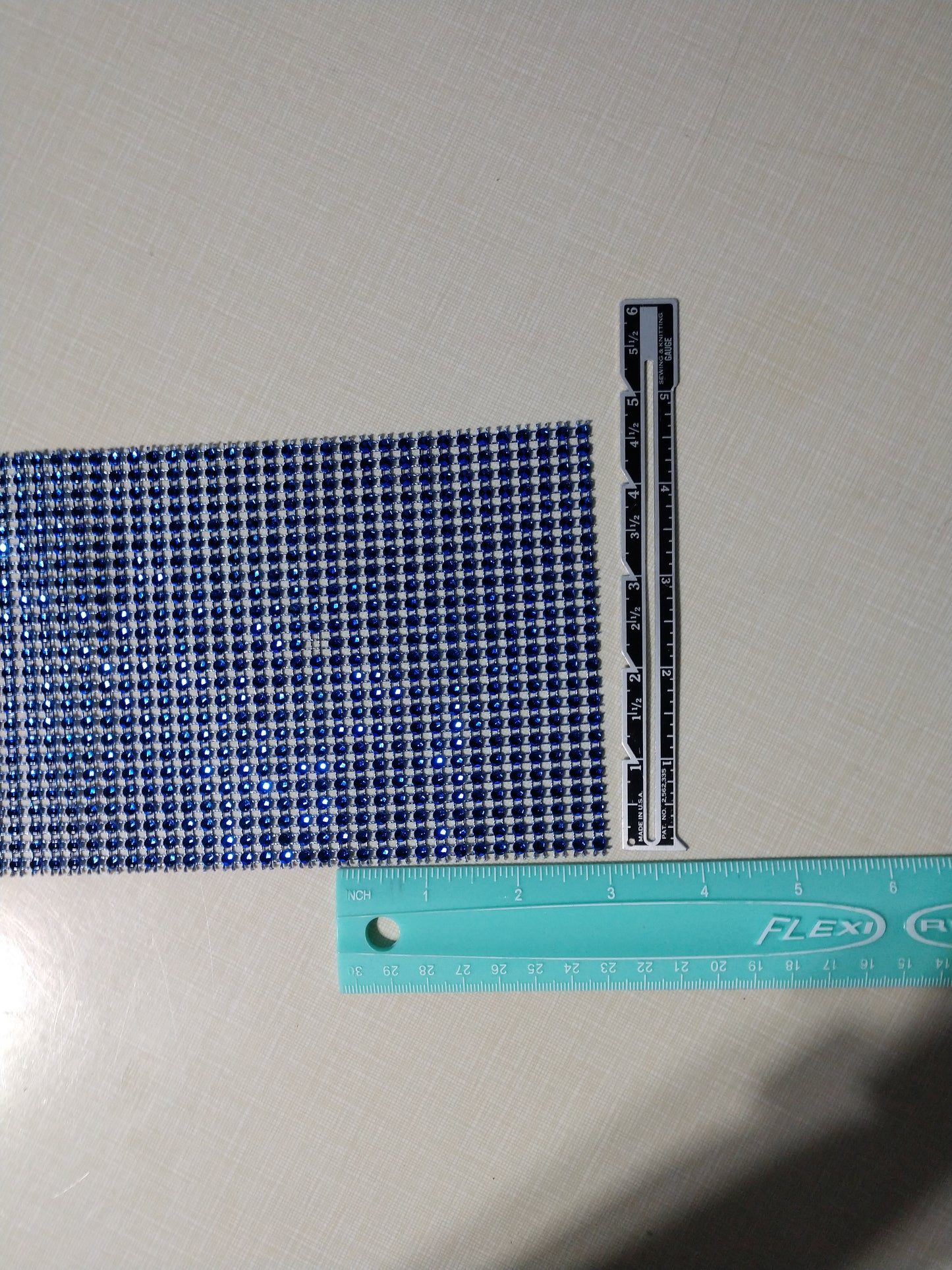 Royal Blue Diamond Mesh