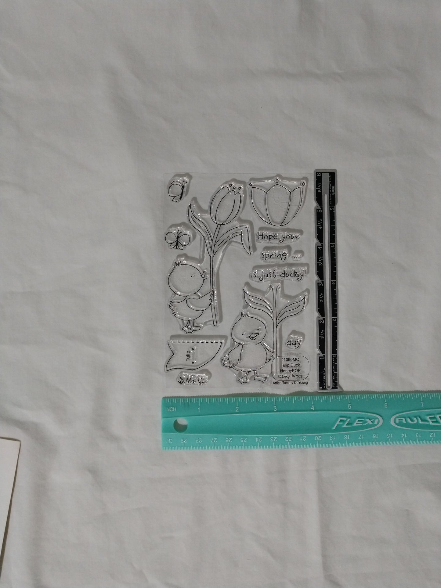 Tulip Duck HoneyPOP clear stamp set