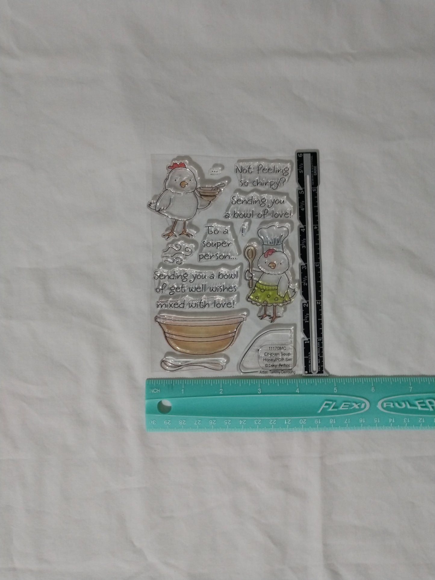 Chicken Soup HoneyPOP clear stamp set