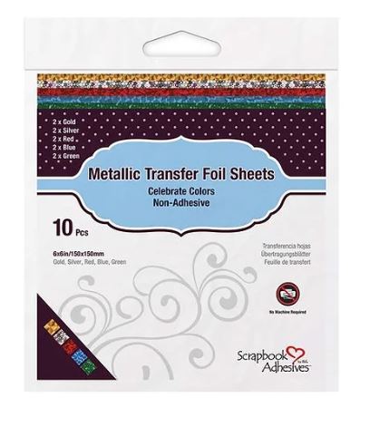Metallic Transfer Foil Sheets Celebrate Colors