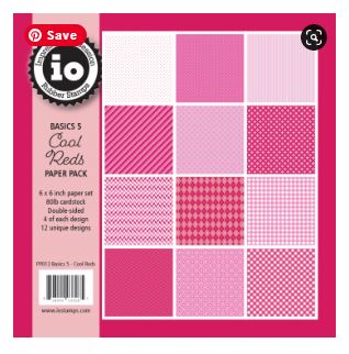 Cool Reds Paper pack, Basics 5