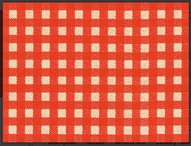 Red Gingham Kraft Tissue Paper
