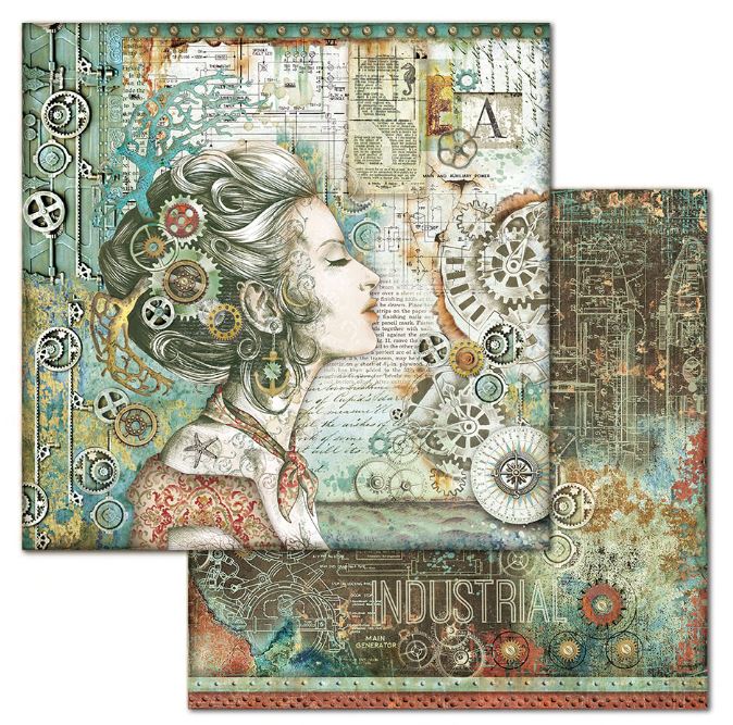 Mechanical Sea World Cardstock Pad