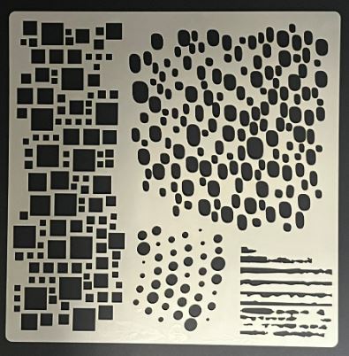 Tasty Textures,stencil (6x6 inch)