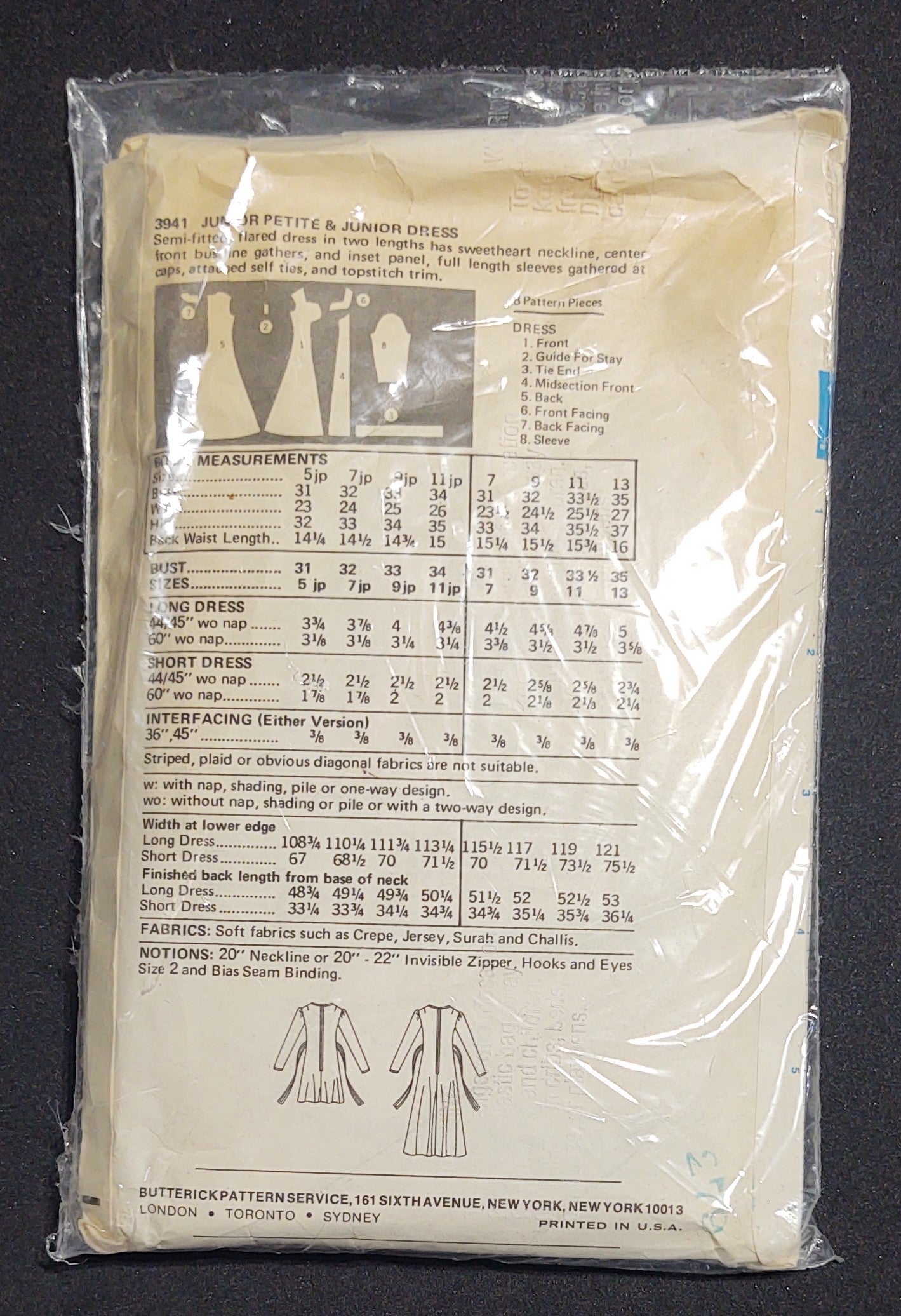 Butterick Pattern 3941