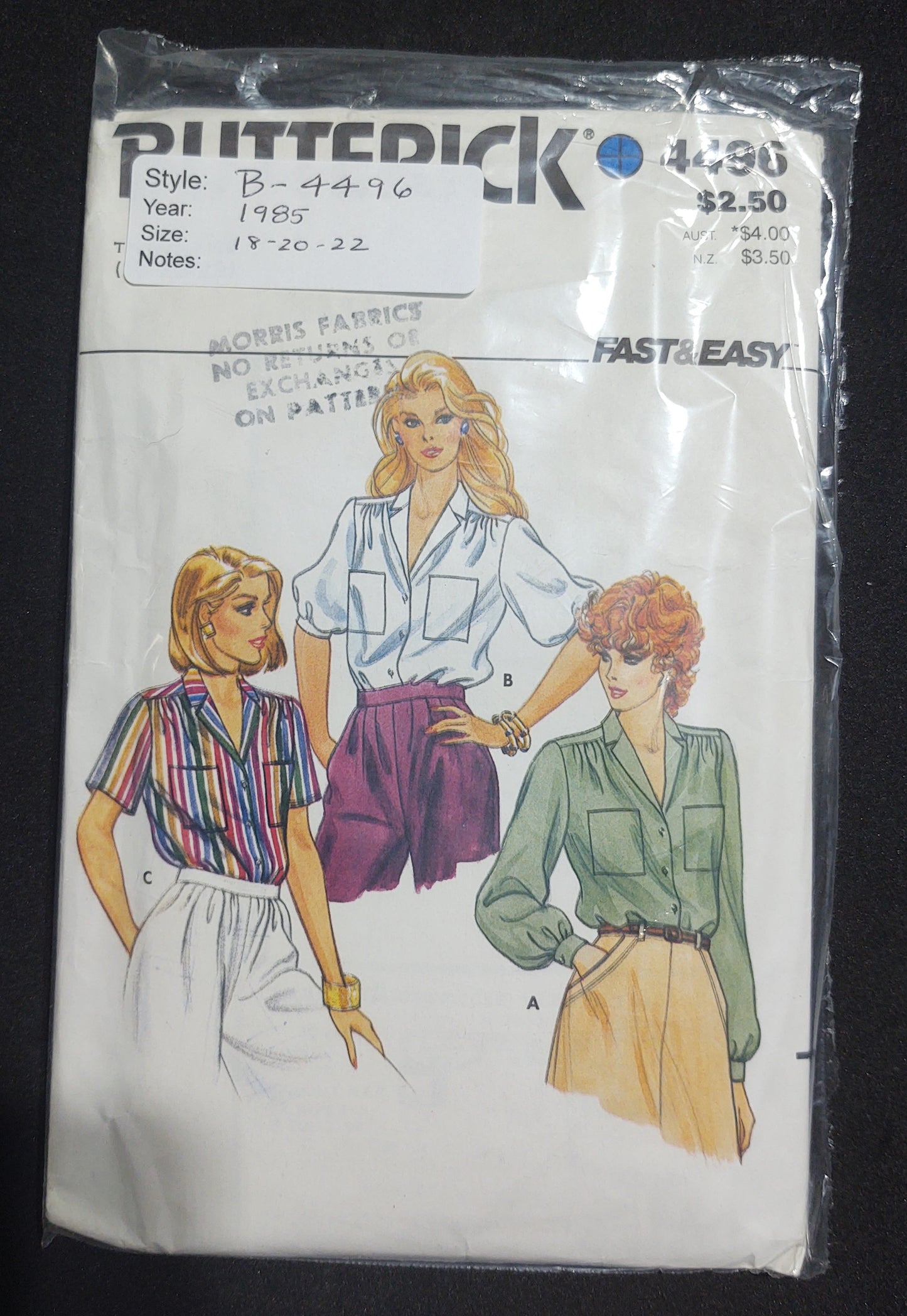 Butterick Pattern 4496