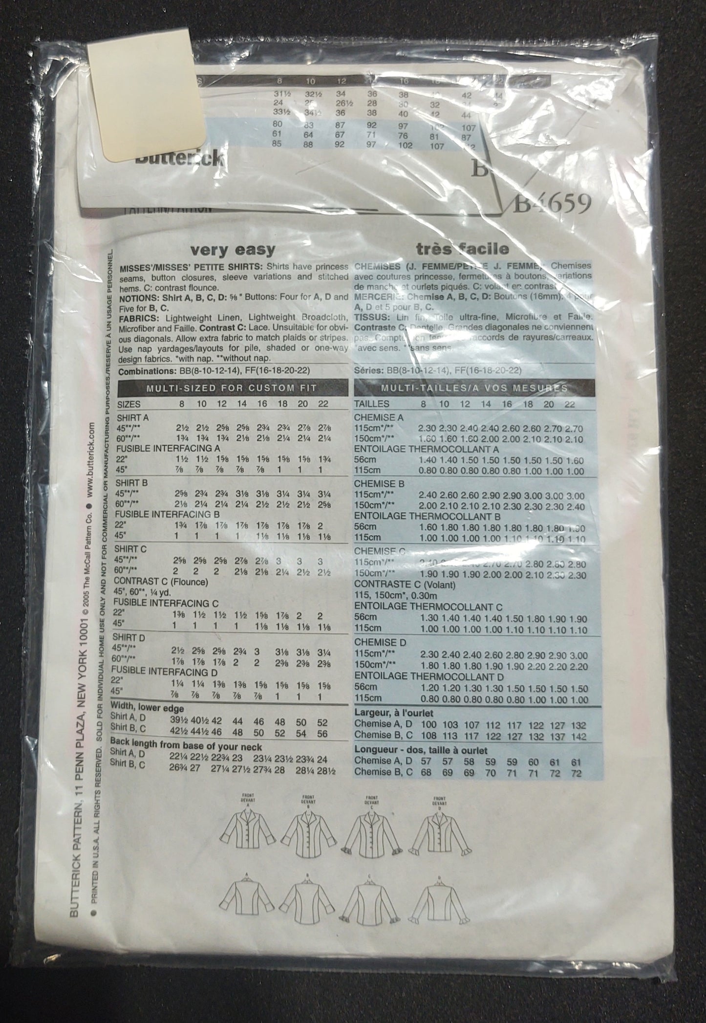 Butterick Pattern 4659