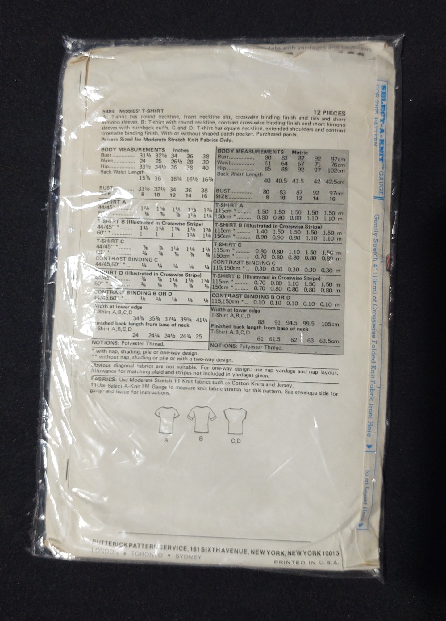 Butterick Pattern 5484