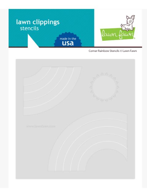 Corner Rainbow Stencils