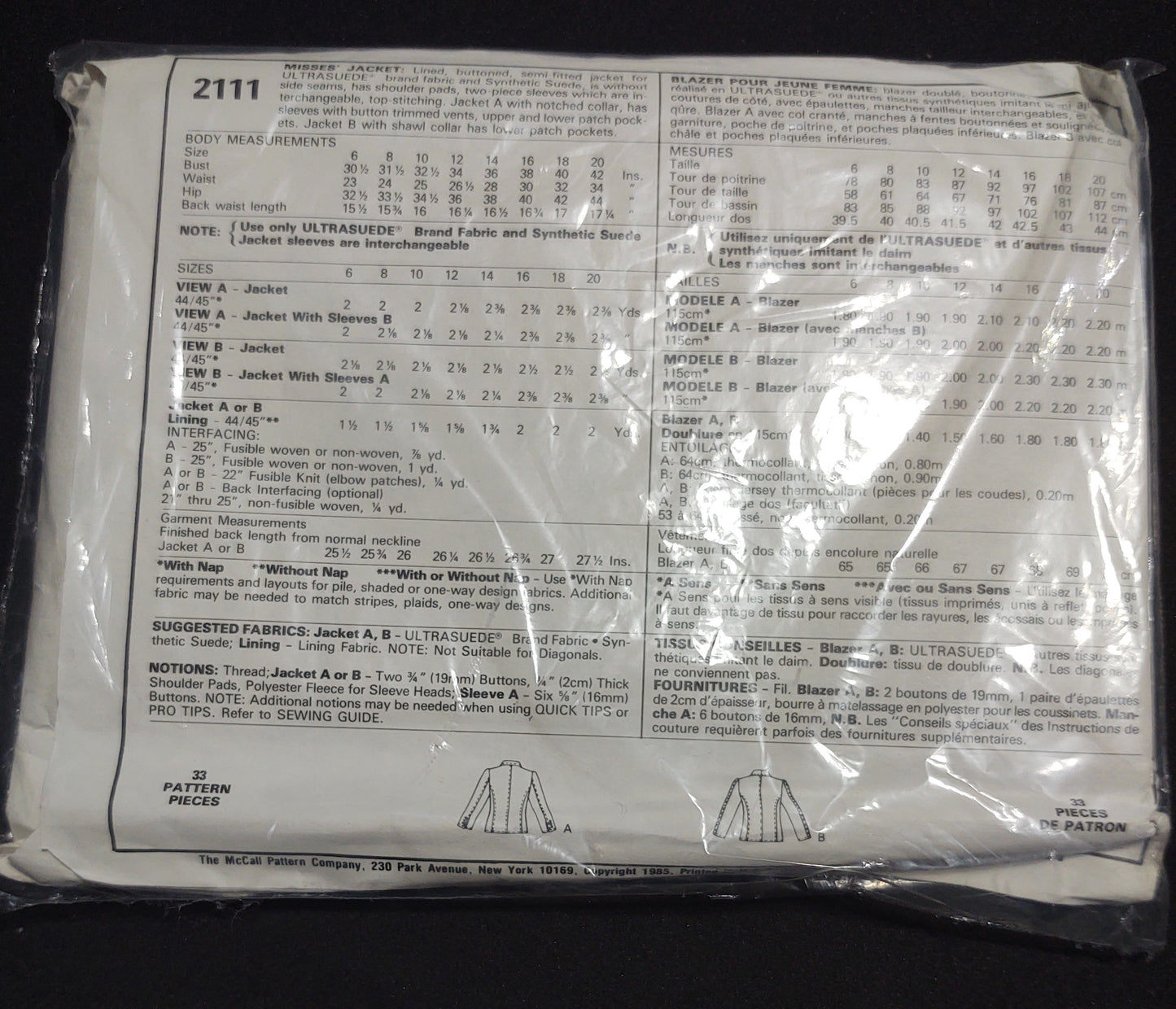 McCall's Pattern 2111