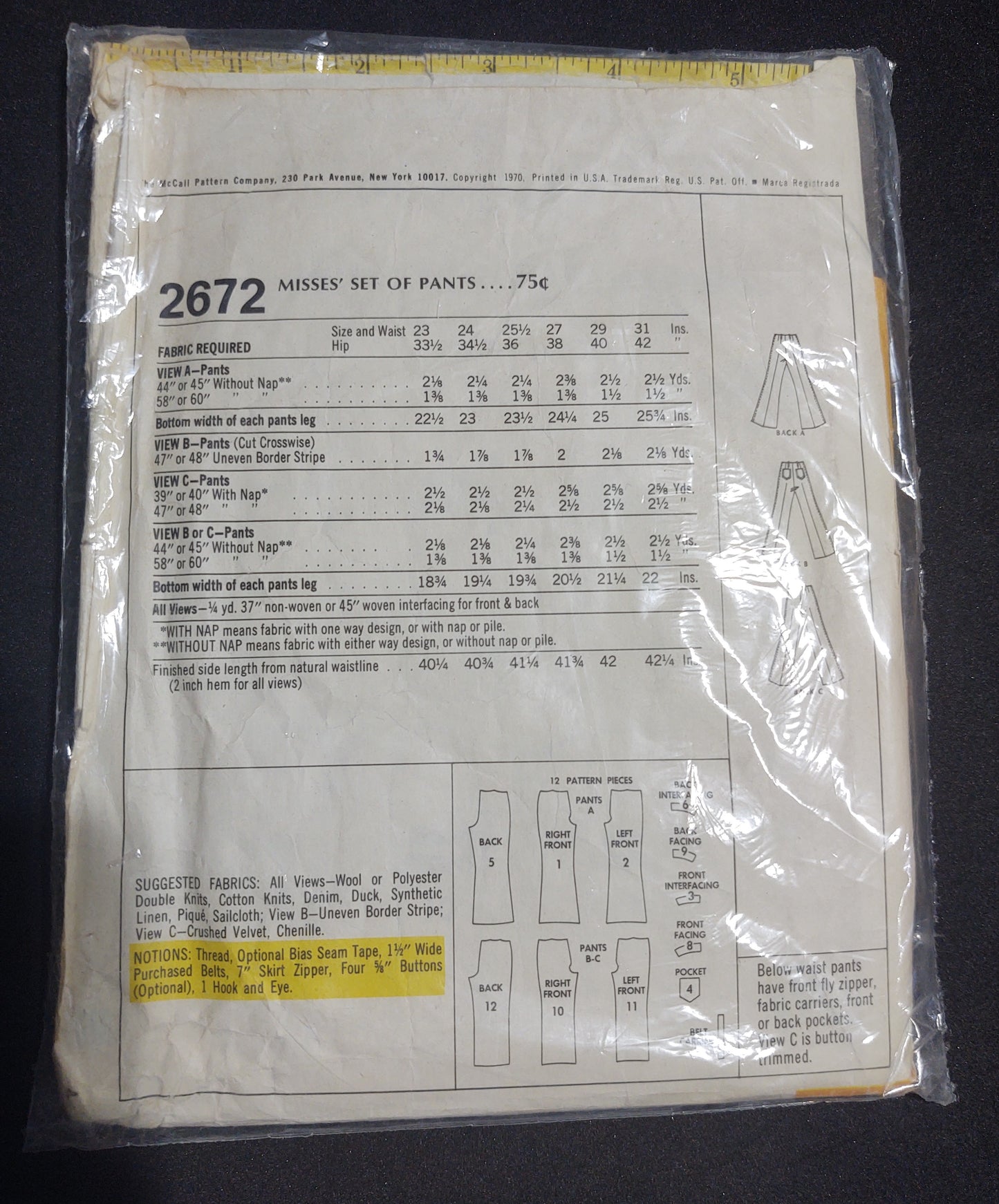 McCall's Pattern 2672