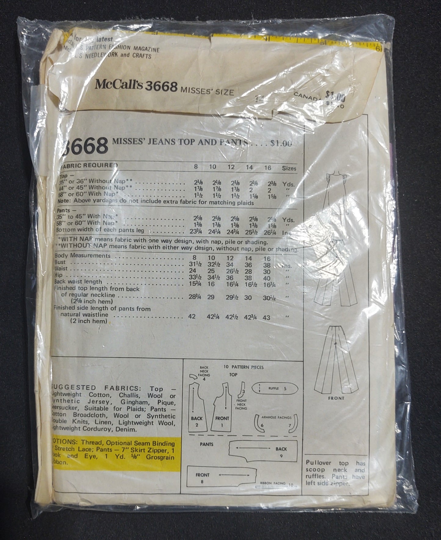 McCall's Pattern 3668