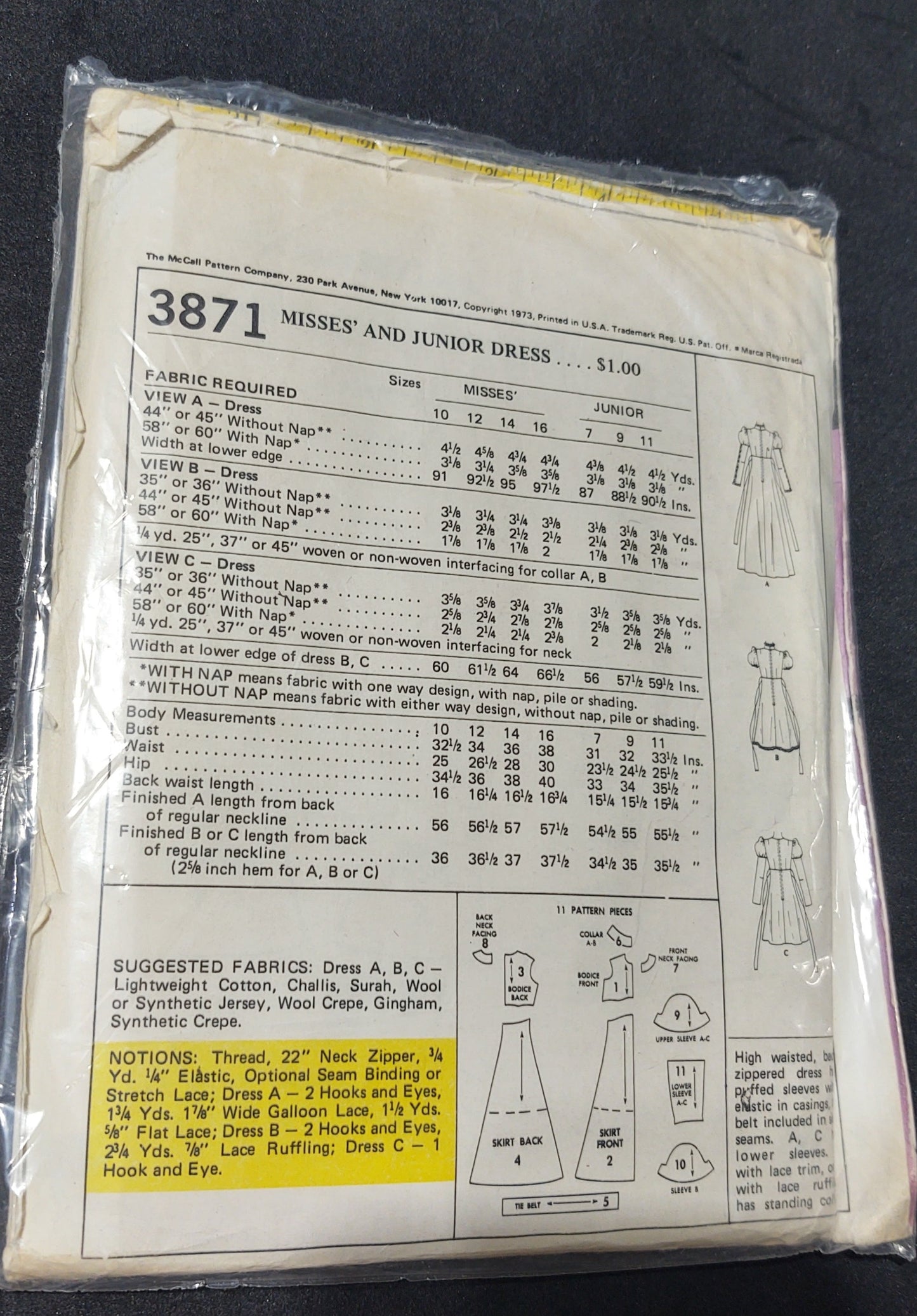 McCall's Pattern 3871
