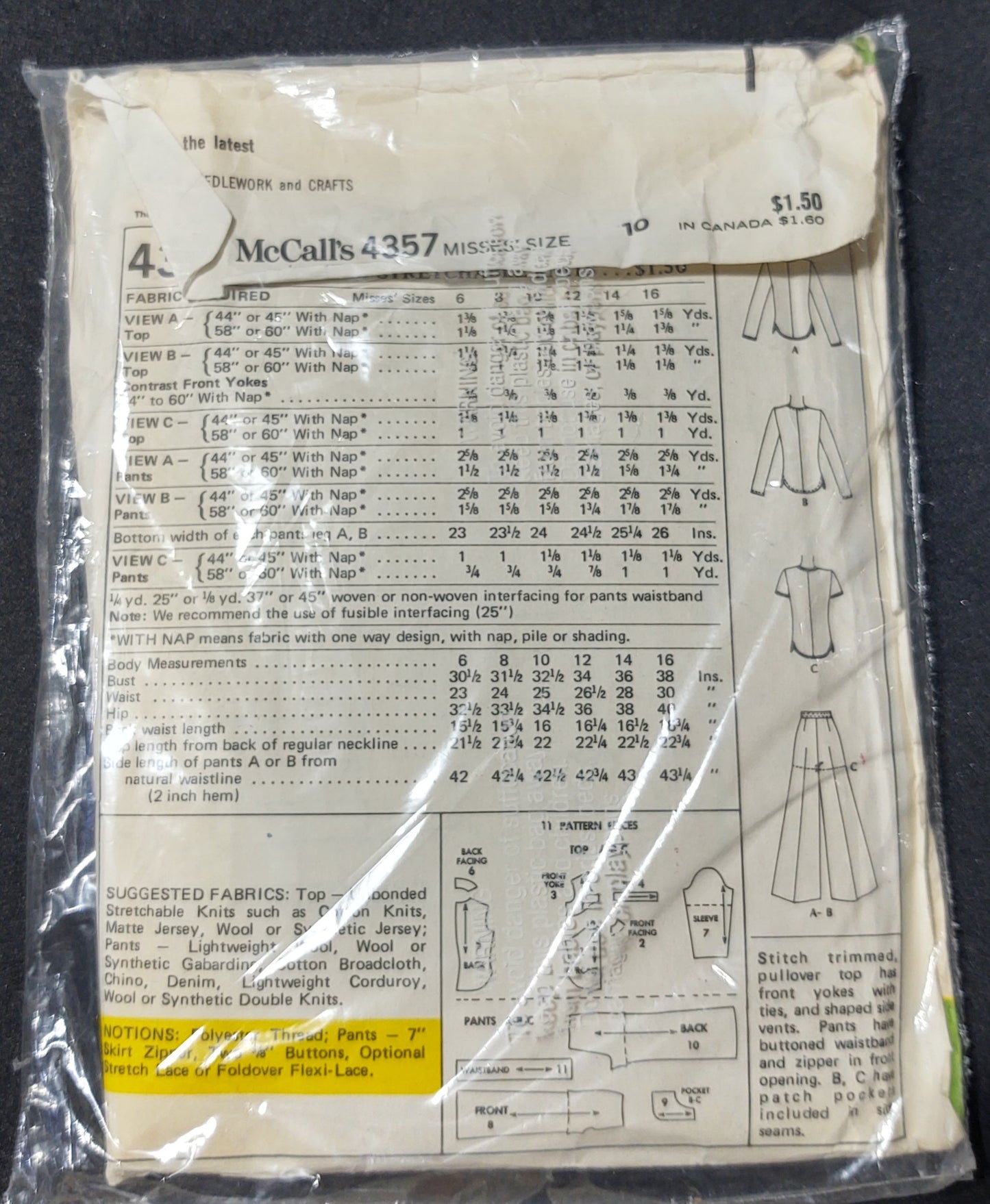 McCall's Pattern 4357