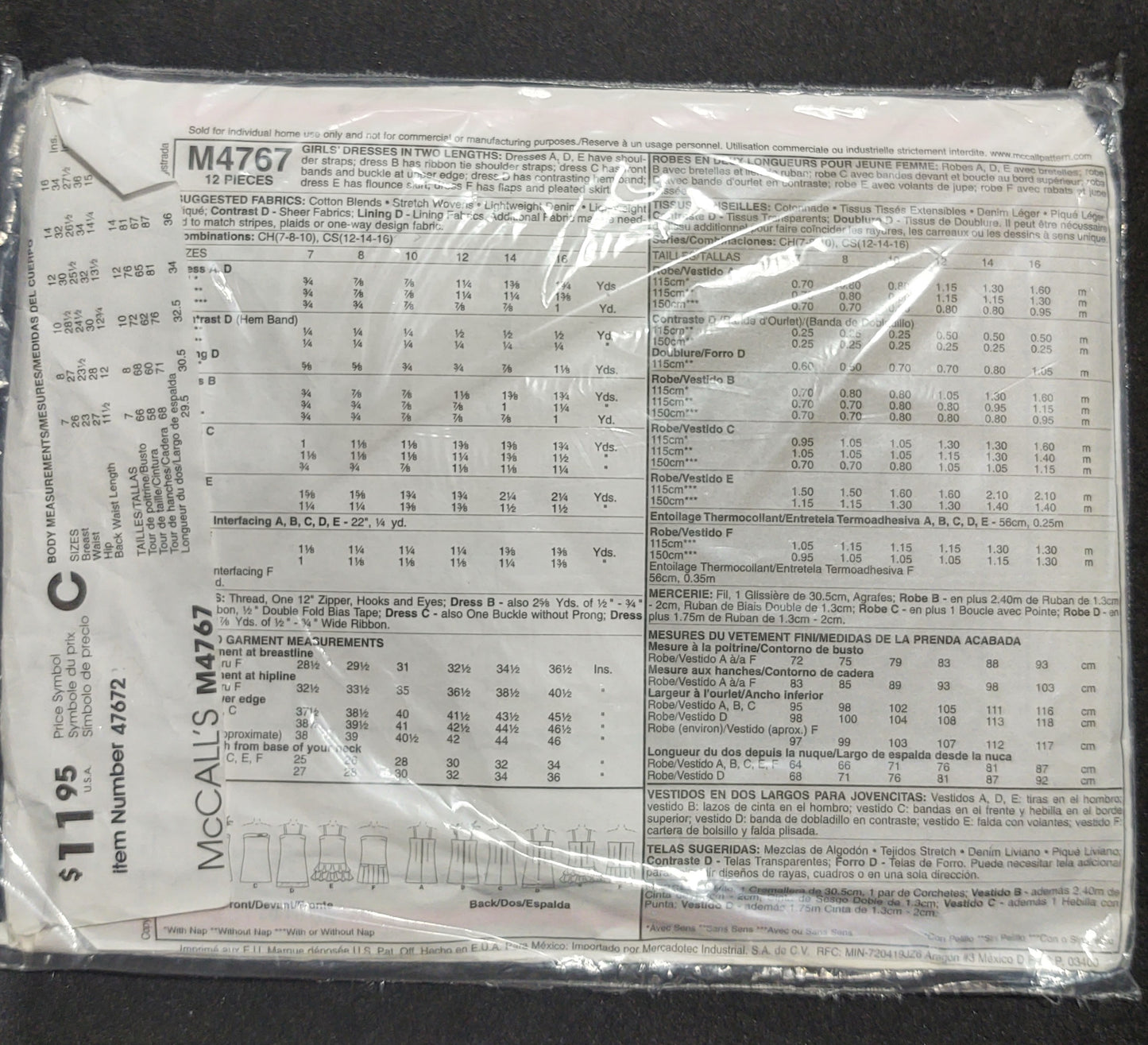 McCall's Pattern 4767