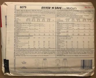 McCall's Pattern 6079