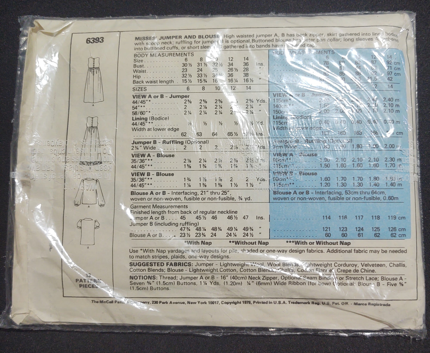 McCall's Pattern 6393
