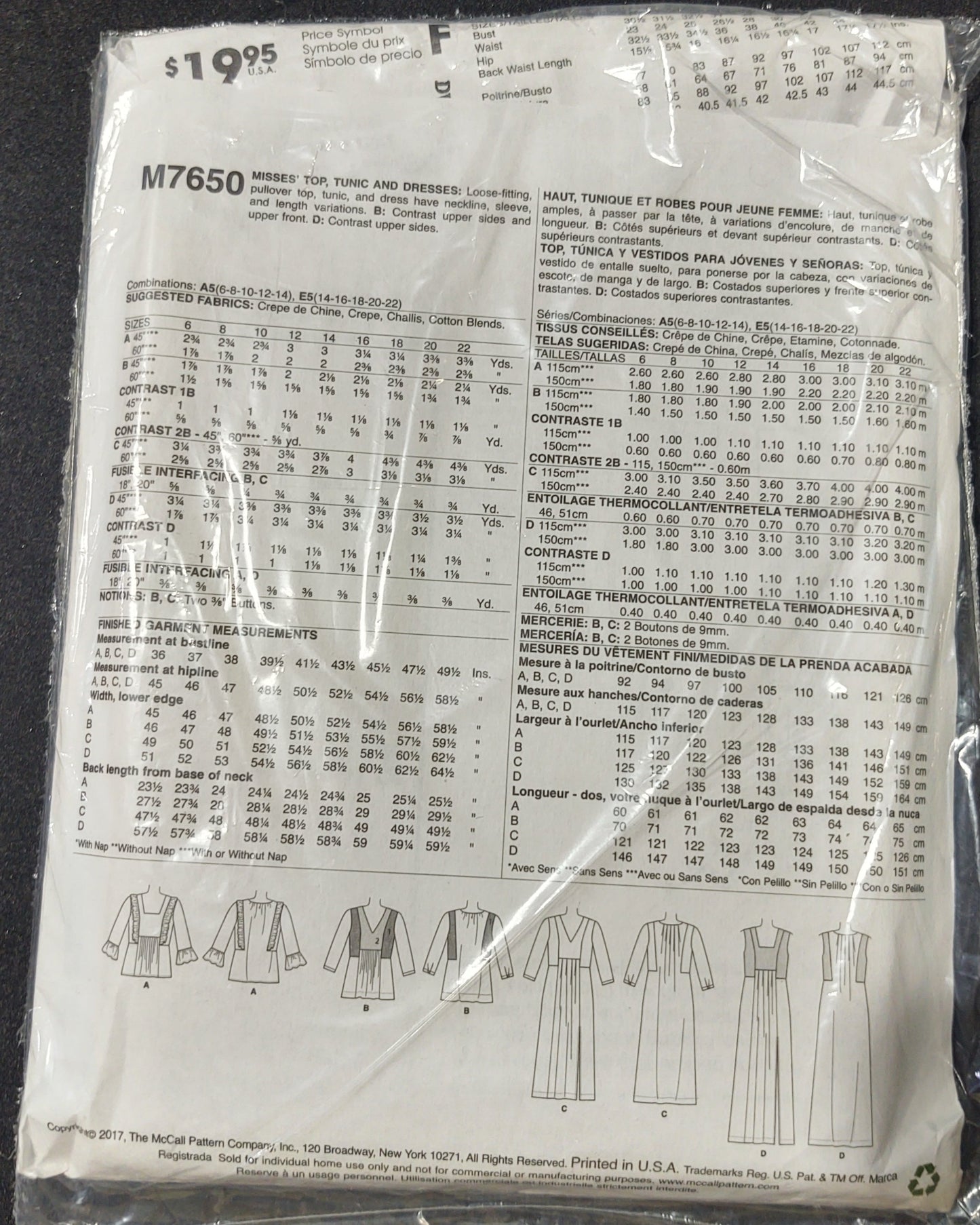 McCall's Pattern 7650