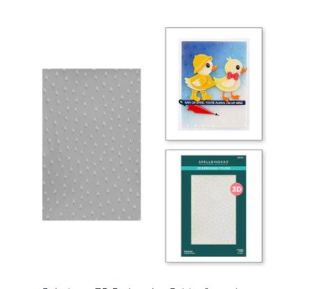 RAINDROPS 3D EMBOSSING FOLDER
