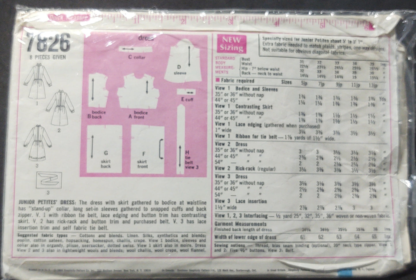 Simplicity pattern 7826