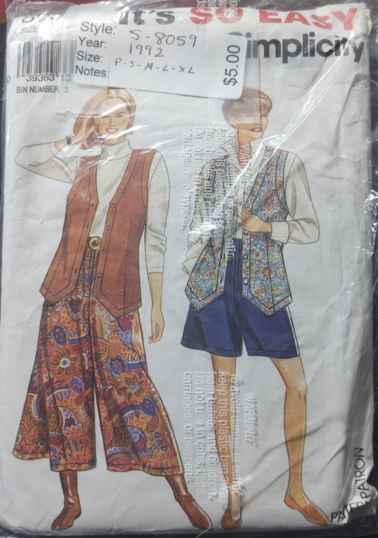 Simplicity Pattern 8059