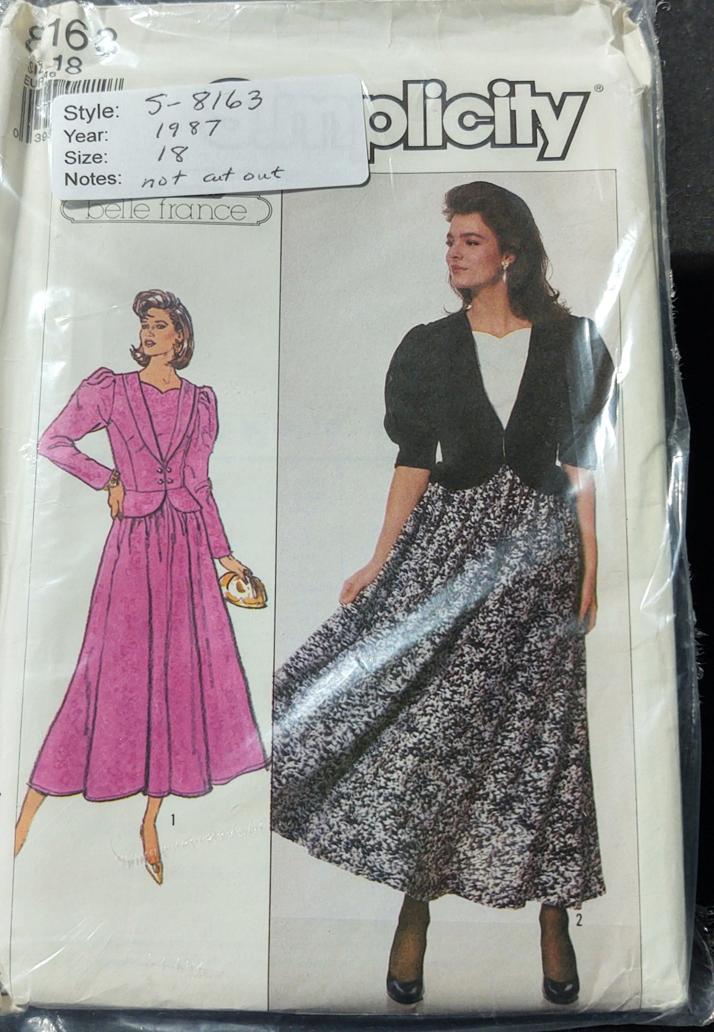 Simplicity Pattern 8163