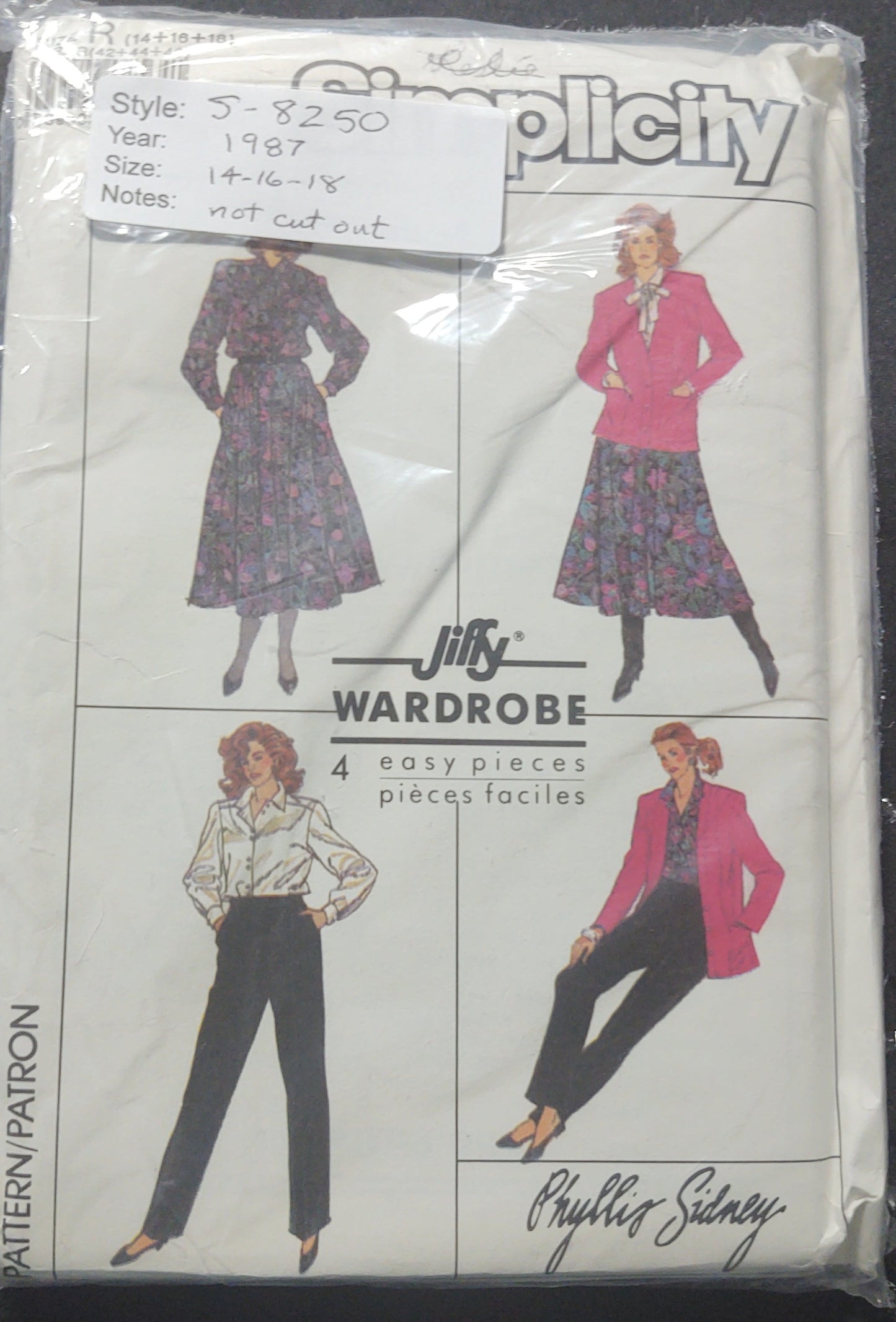 Simplicity Pattern 8250