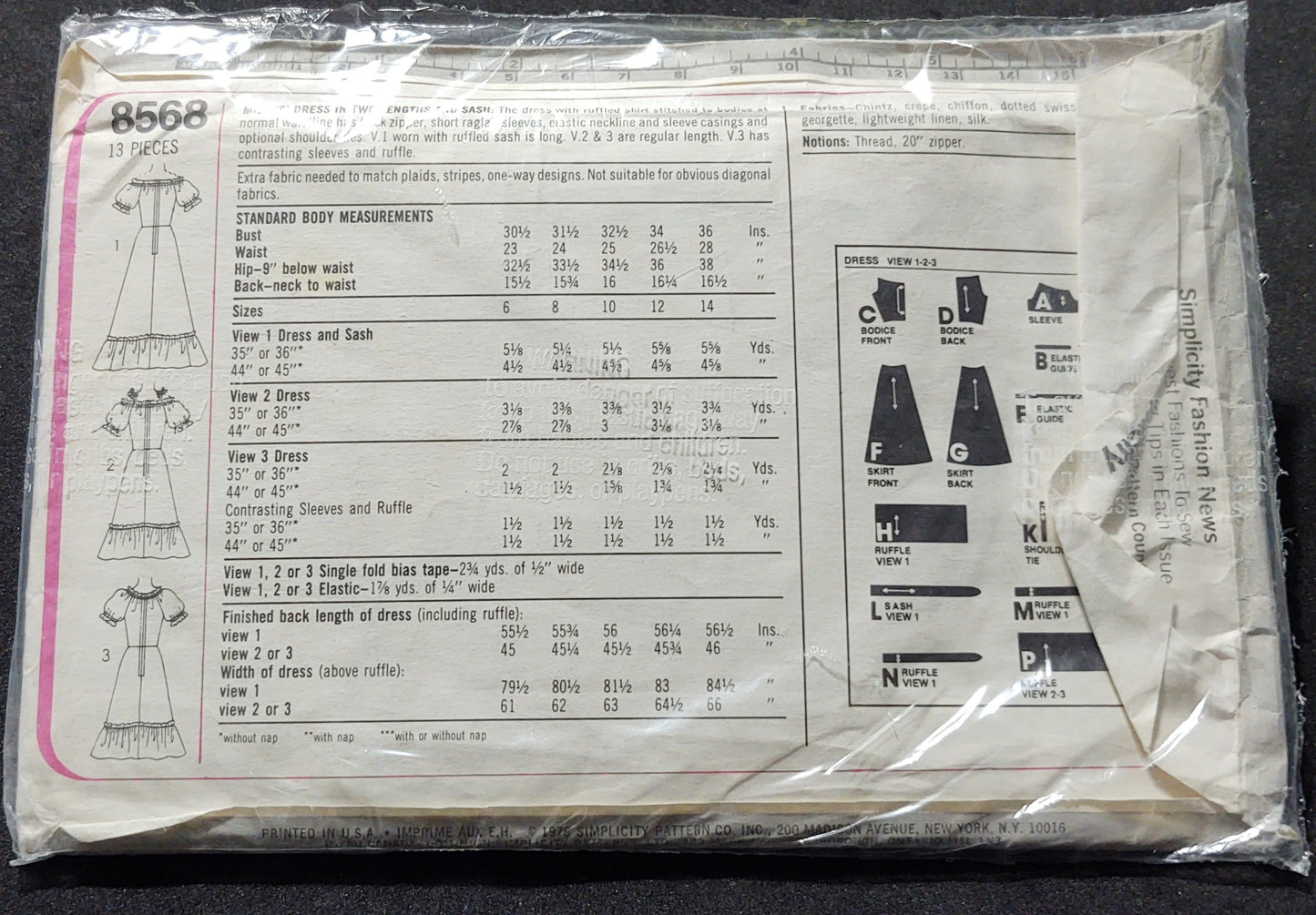 Simplicity Pattern 8568