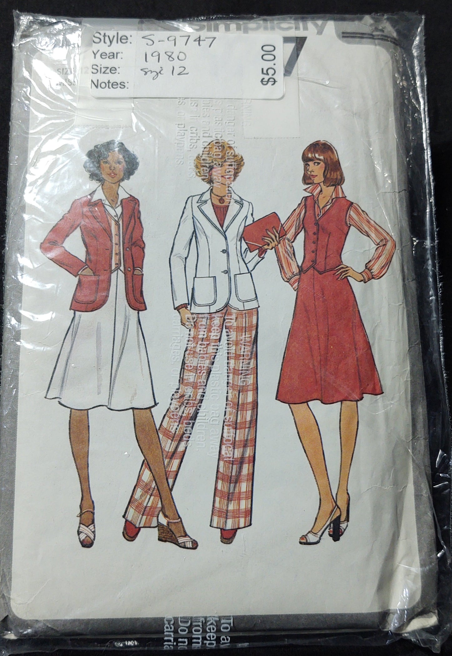 Simplicity Pattern 9747