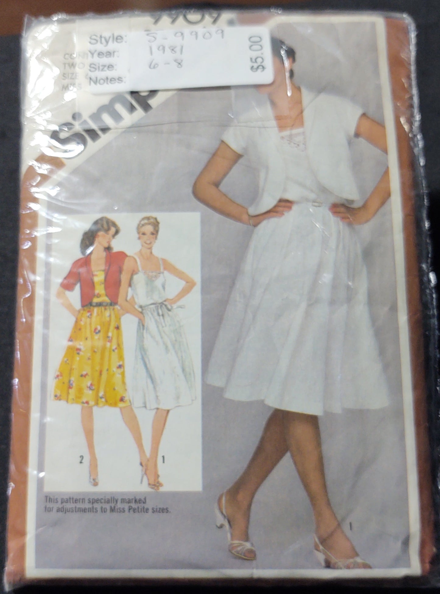 Simplicity Pattern 9909