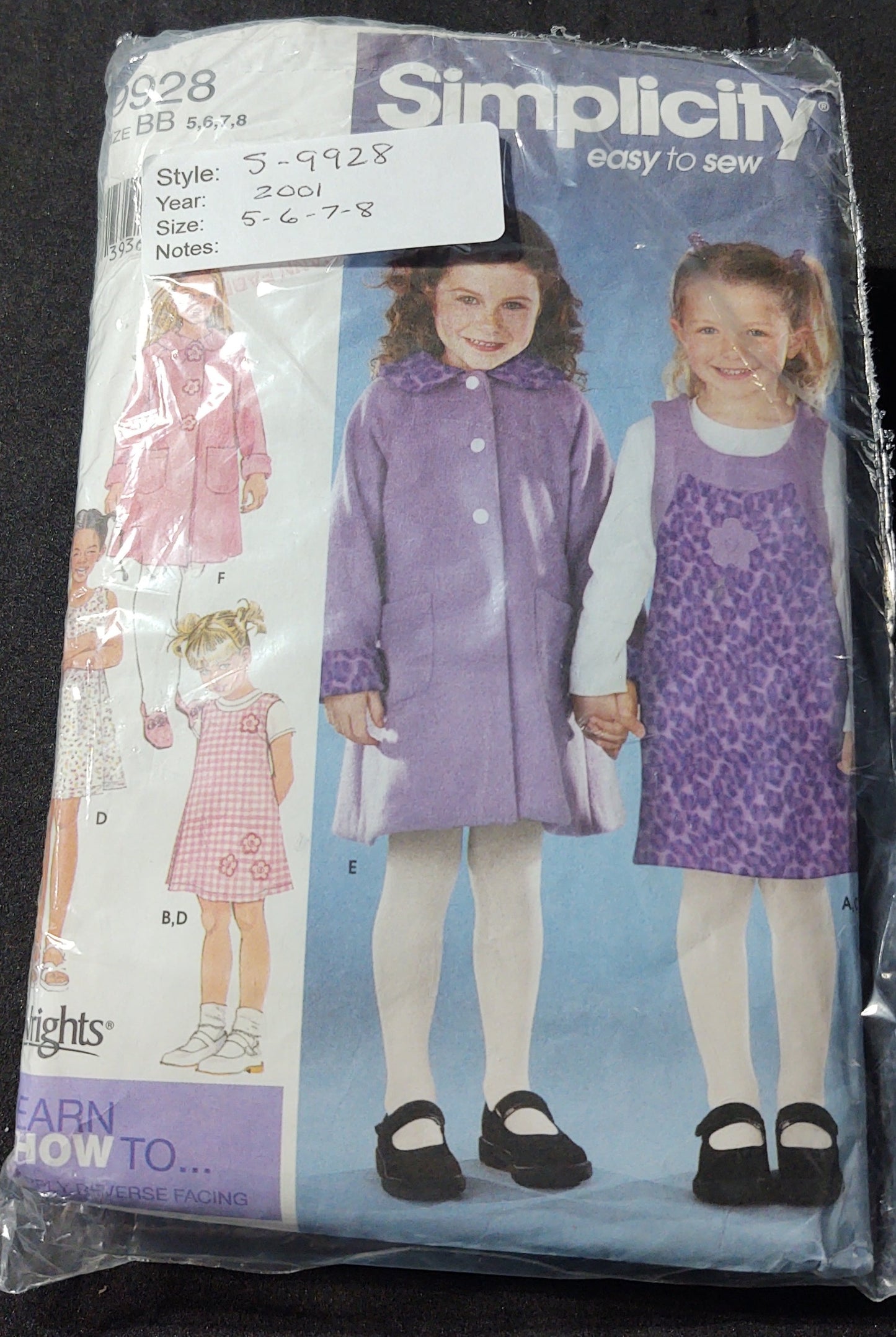 Simplicity Pattern 9928