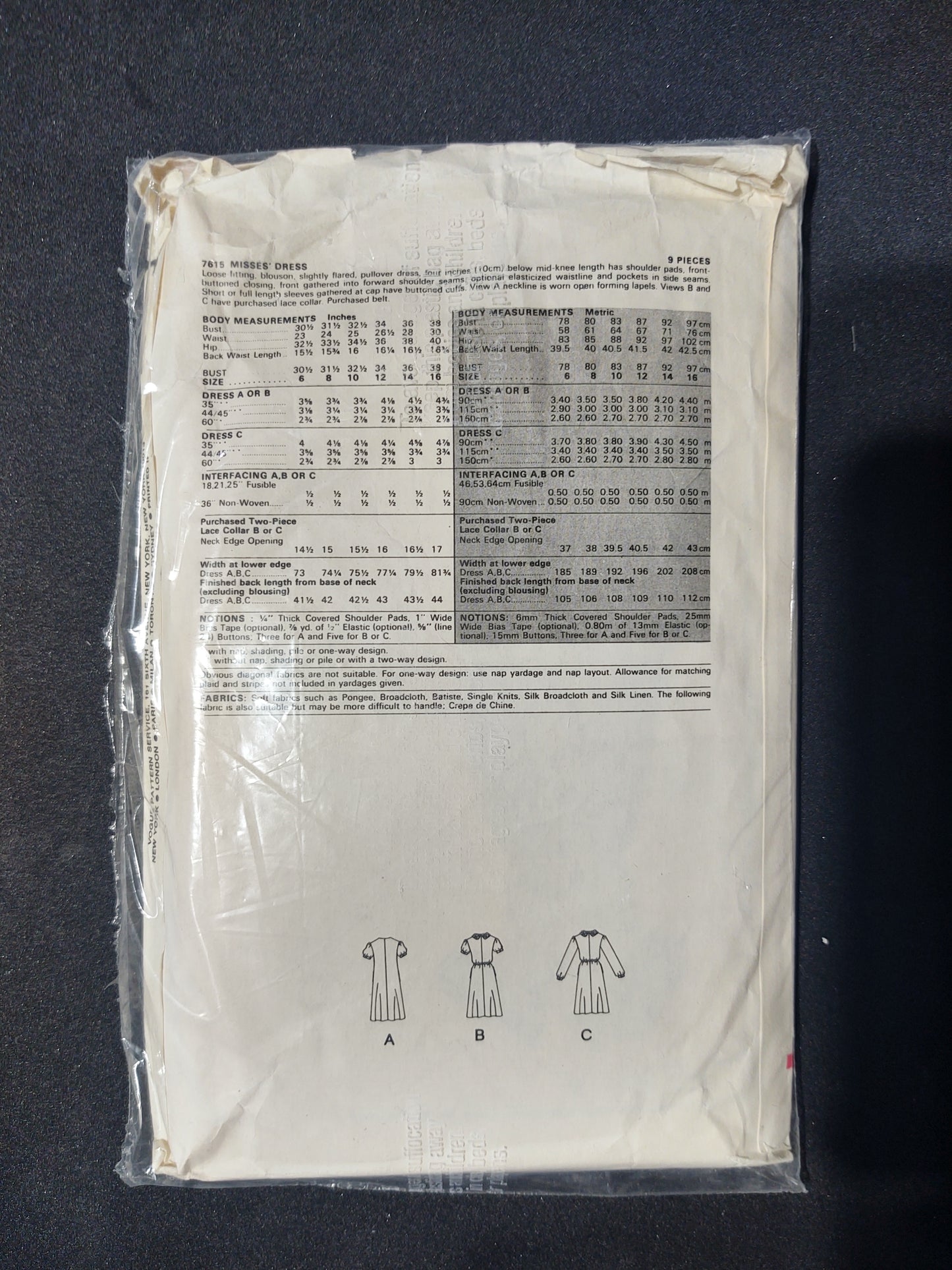 Vogue Pattern 7645