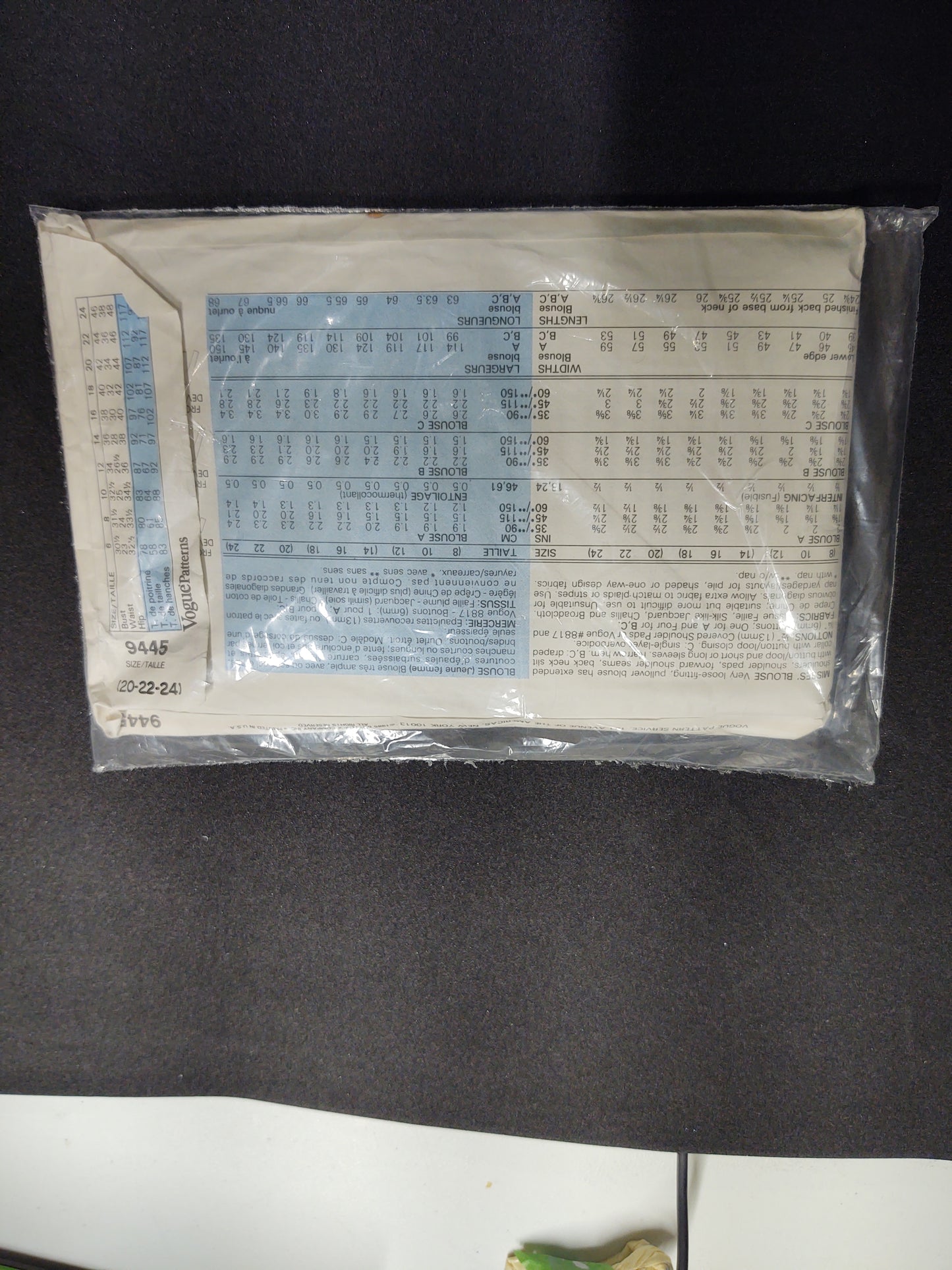 Vogue Pattern 9445